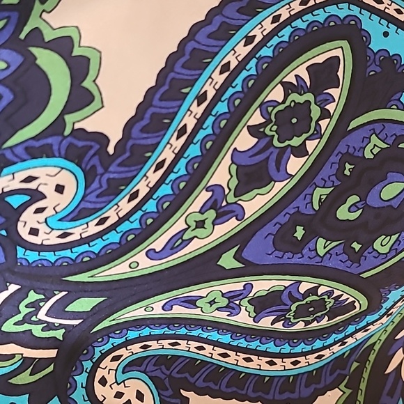 INC paisley blue dress - Picture 3 of 4